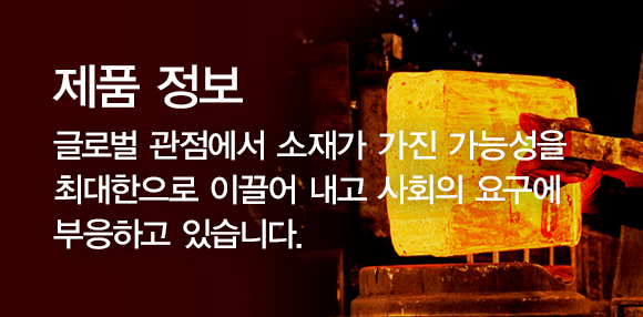 제품정보 - 글로벌 관점에서 소재가 가진 가능성을 최대한으로 이끌어 내고 사회의 요구에 부응하고 있습니다.